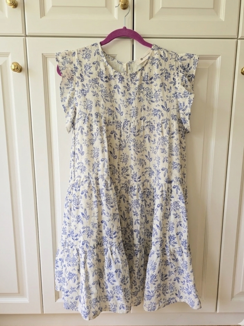 The Impeccable Pig Blue Floral  Dress - Women's